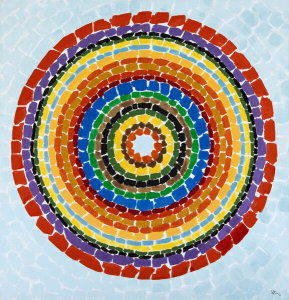 Alma Thomas - Lunar Rendezvous—Circle of Flowers, 1969