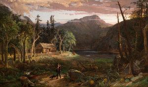 Jasper Francis Cropsey - The Backwoods of America, 1858