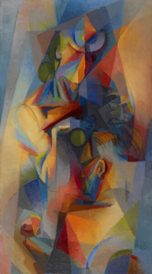 Stanton Macdonald-Wright - Au Café (Synchromy), 1918