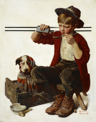 Norman Rockwell - Sick Puppy, 1923