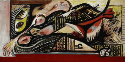Jackson Pollock - Reclining Woman, ca. 1938-1941